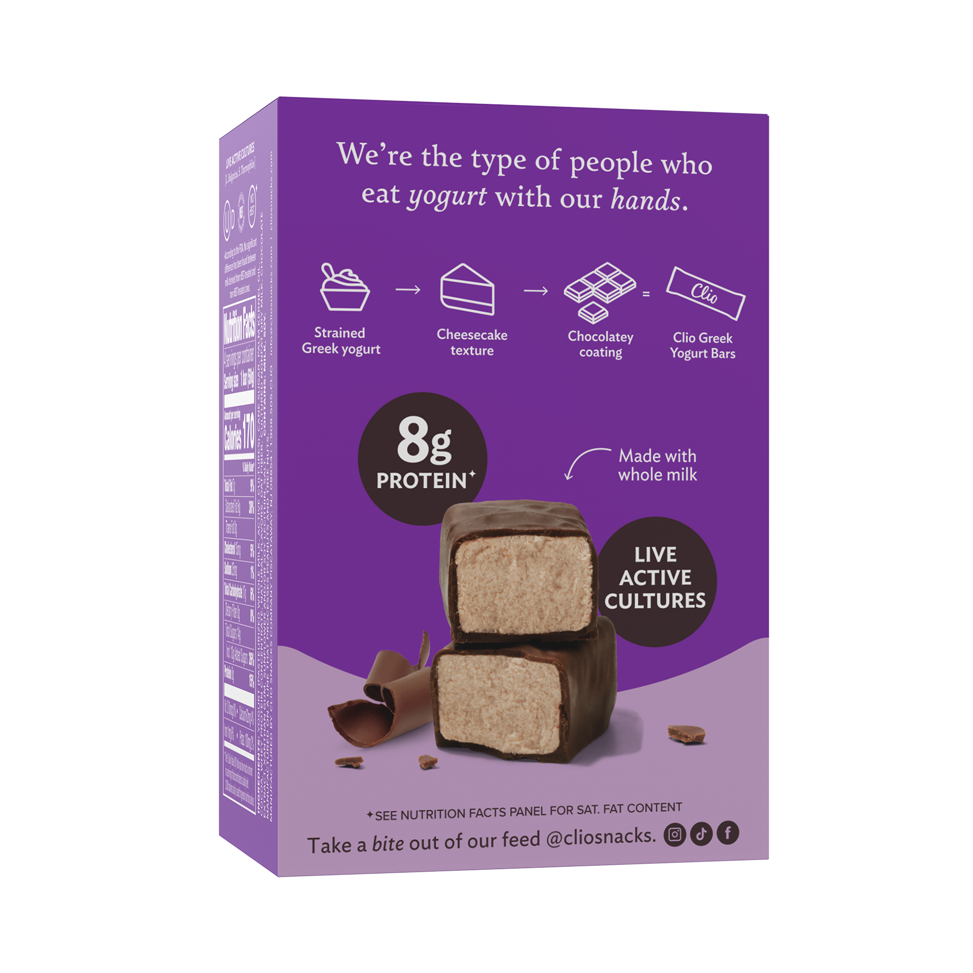 Chocolate Greek Yogurt - 4 Bar Count