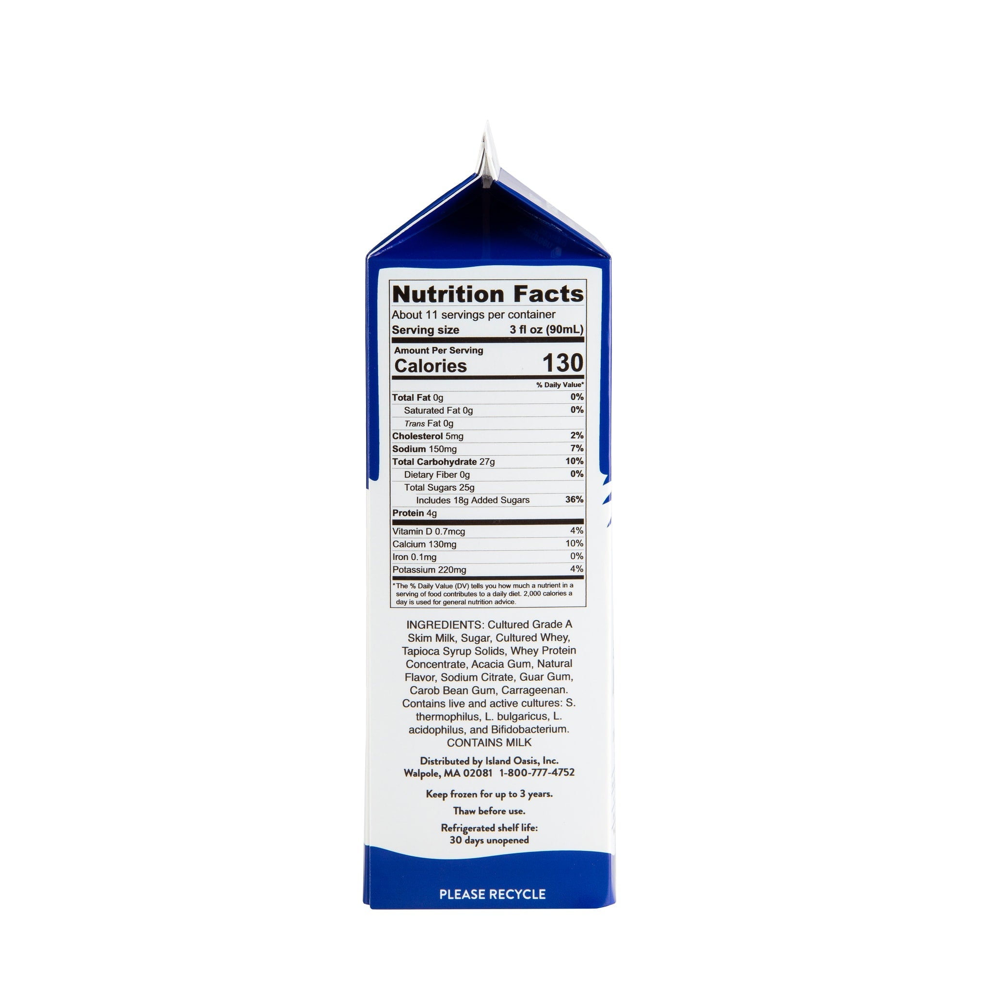 Non Fat Yogurt Frozen Beverage Mix - 12 x 32 oz