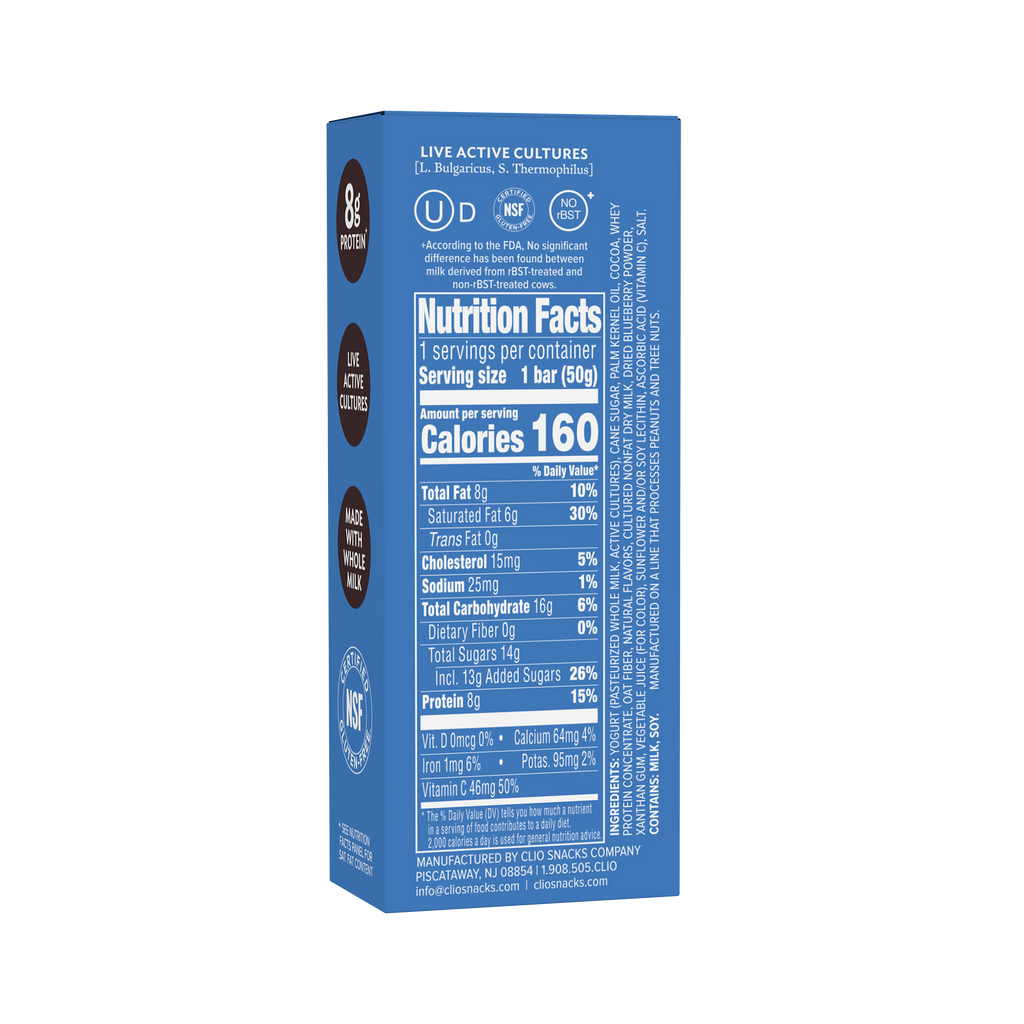 Blueberry Greek Yogurt Bar - 1 Bar Count