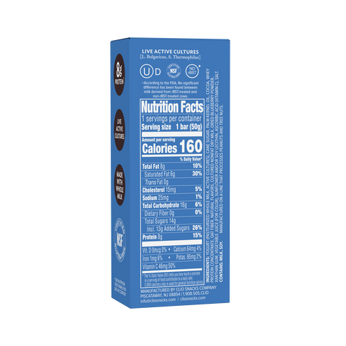 Blueberry Greek Yogurt Bar - 1 Bar Count