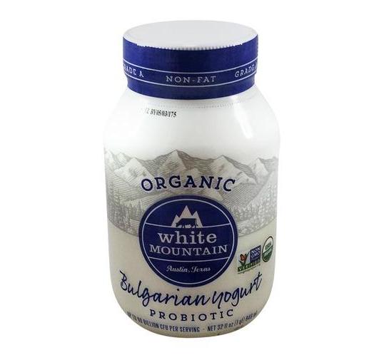 Bulgarian Yogurt, Organic Non-Fat (White Mountain) 32 oz