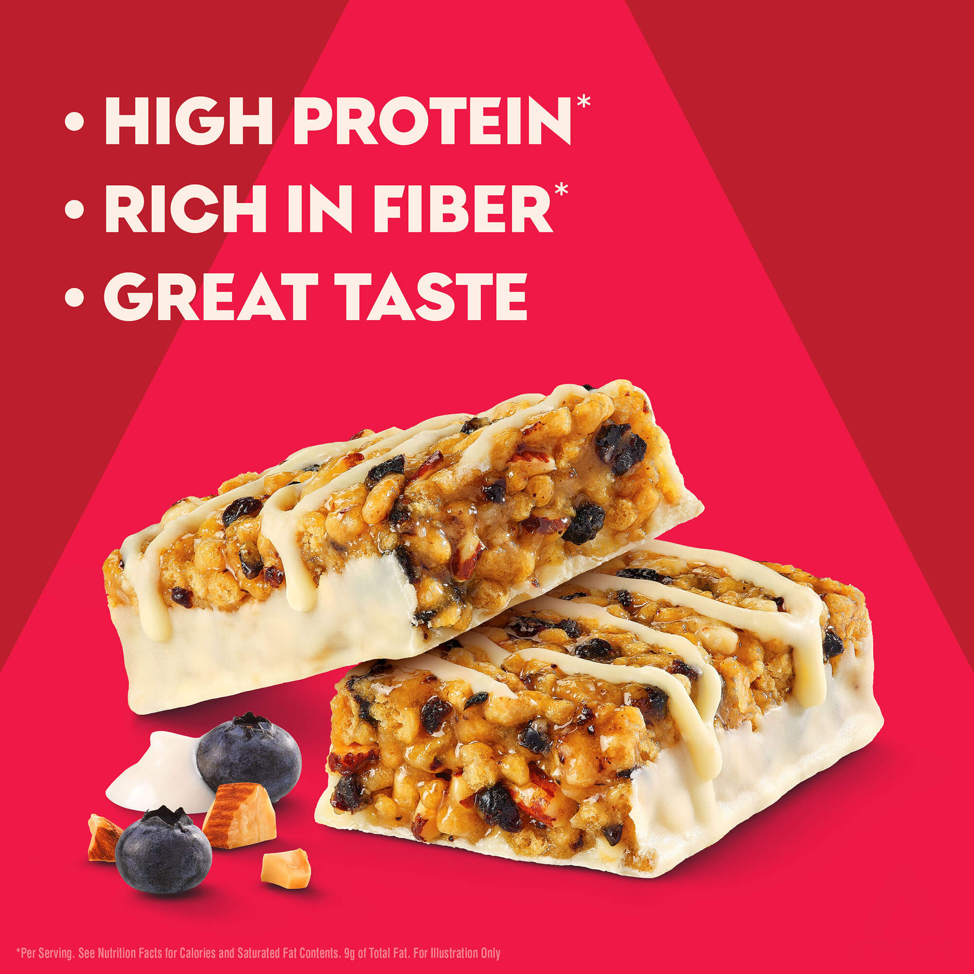 Blueberry Greek Yogurt High Protein Bars