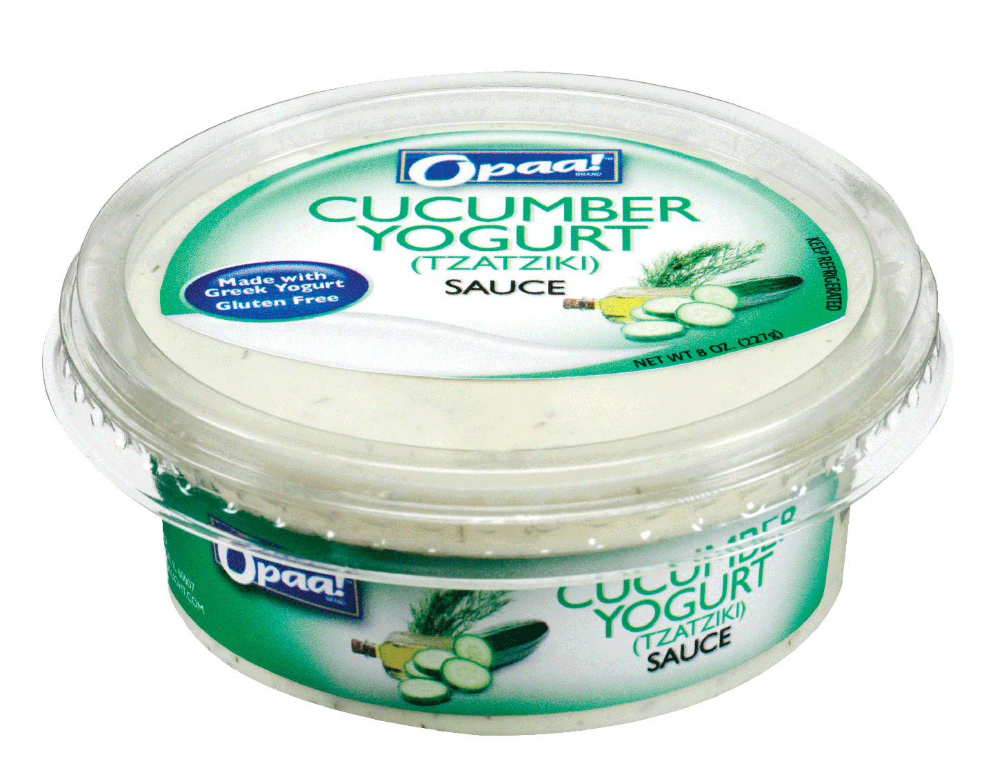 Cucumber Yogurt Sauce (Tzatziki) Opaa, 8 oz